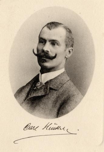 Kloboučnický podnikatel Carl Hückel, kolem roku 1900, Foto: Státní okresní archiv Nový Jičín