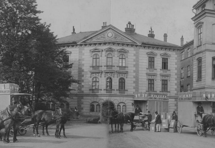 Ředitelská budova v areálu kloboučnické továrny Johann Hückel´s Söhne, 1909, Státní okresní archiv Nový Jičín