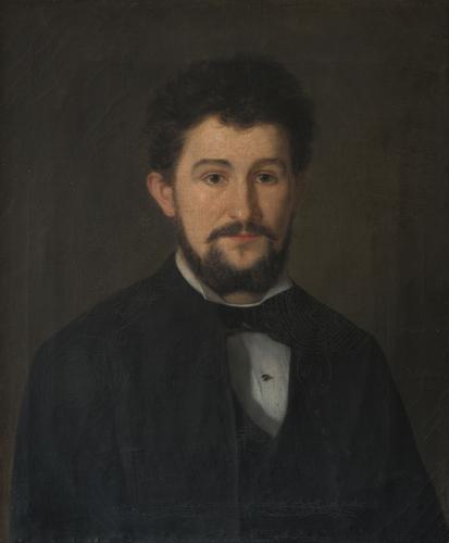 Ladislav Šichan, Portrét Leoše Janáčka, 1881, olej na plátně, Památník Leoše Janáčka v Hukvaldech