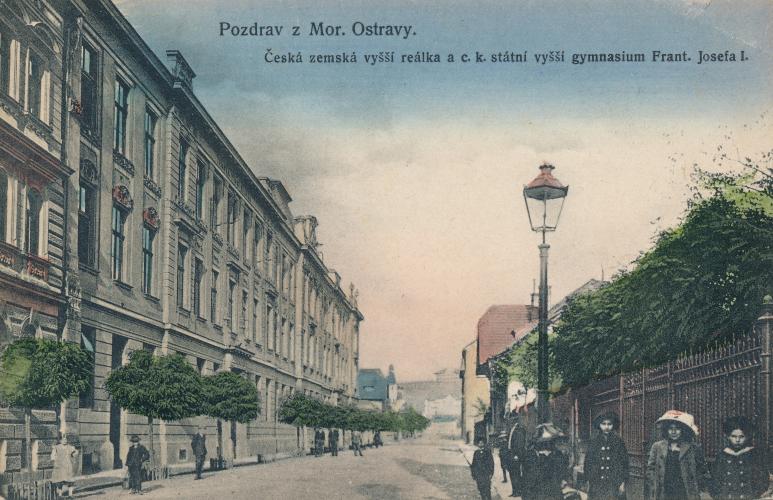 Otakar Bém, František Jureček, ostravské české reálné gymnázium, po 1907, soukromá sbírka