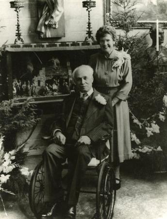 Fotografie Albína Poláška se svou ženou Ruth