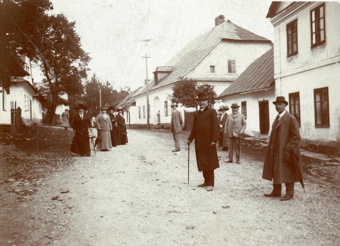 Poláškův dům, Mariánská ulice, kol. 1910. Foto ze stálé expozice Muzea Novojičínska – Muzea ve Frenštátě pod Radhoštěm
