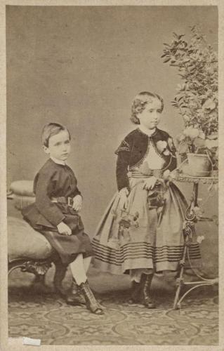Marie Kristýna Rakouská se svým bratrem Evženem